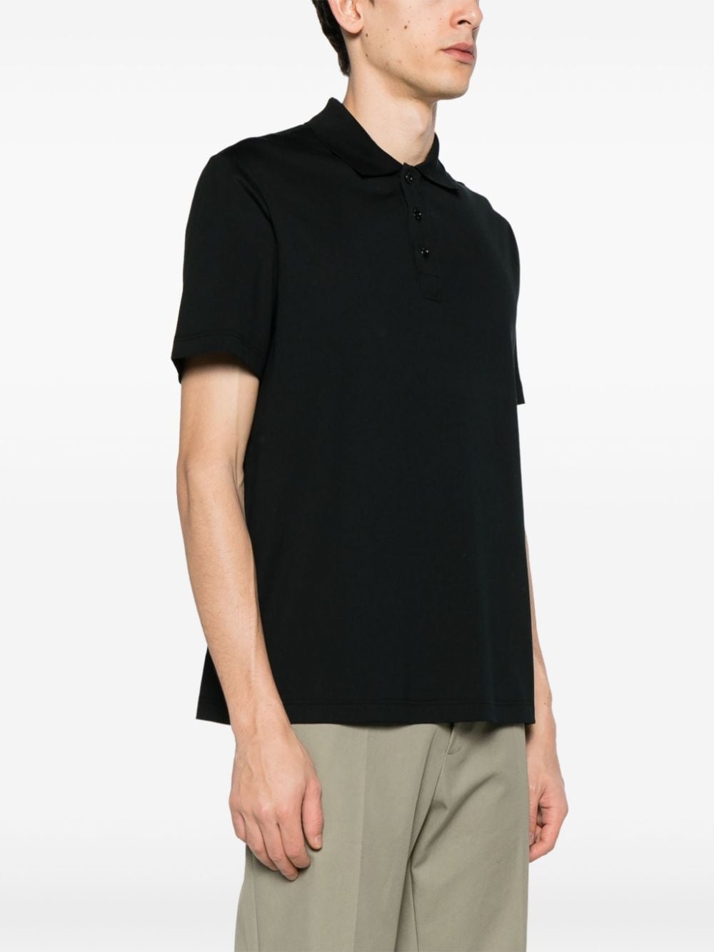 short-sleeve cotton polo shirt - 3