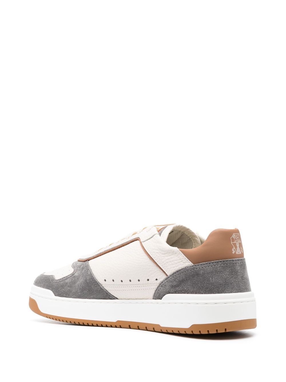 panelled low-top sneakers - 3