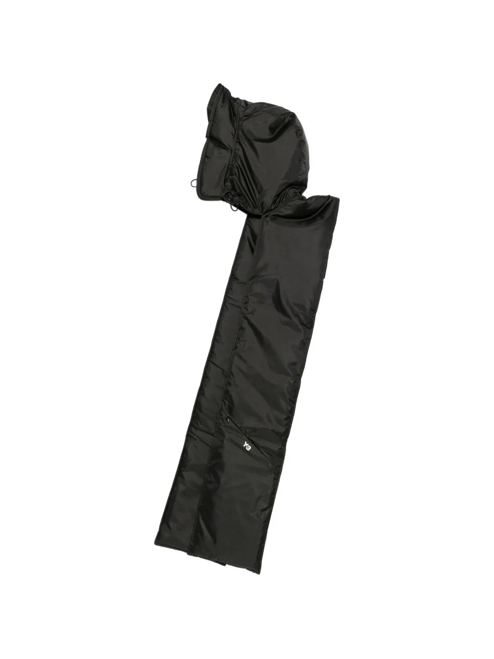 padded-design hooded scarf - 1