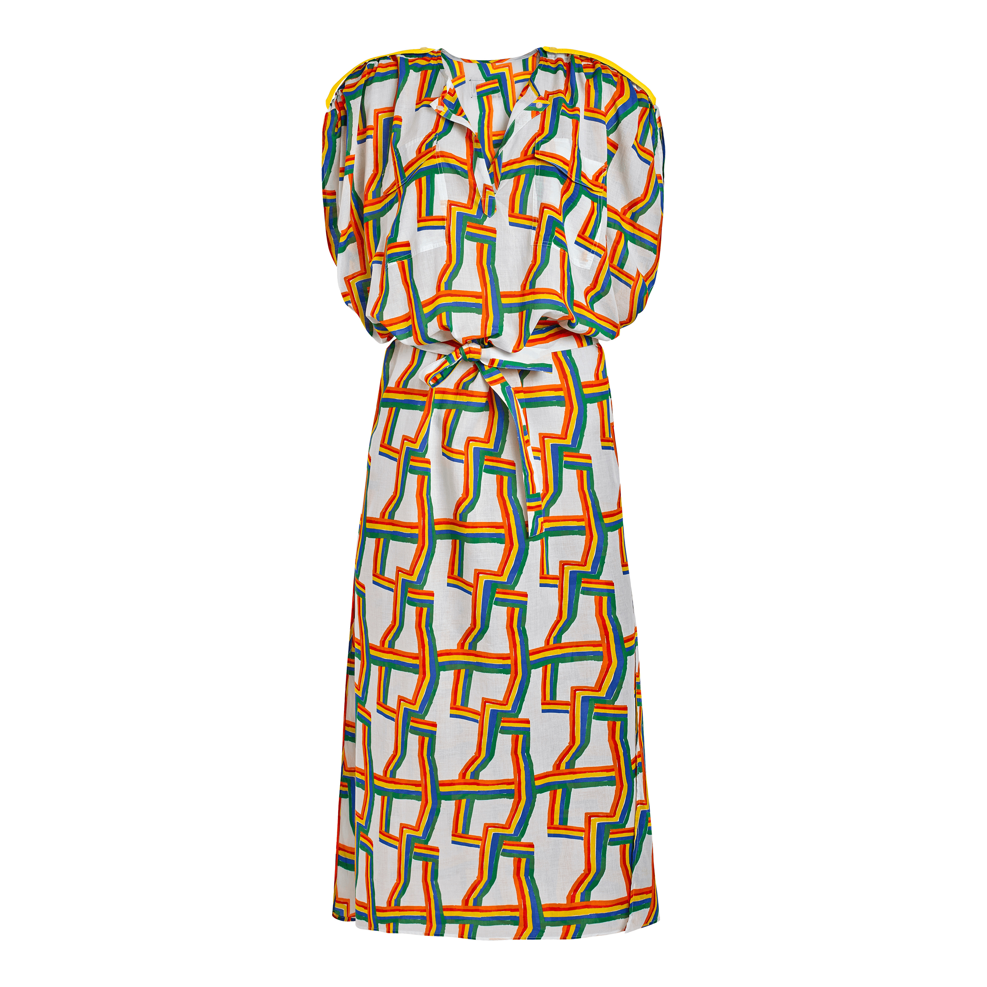 Women long Cover-up in cotton voile Africain - Vilebrequin x JCC+ - Limited Edition - 1
