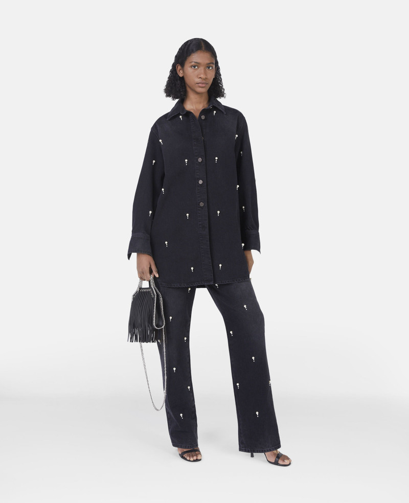 Stella McCartney Pearl Embroidery Straight Leg Jeans outlook