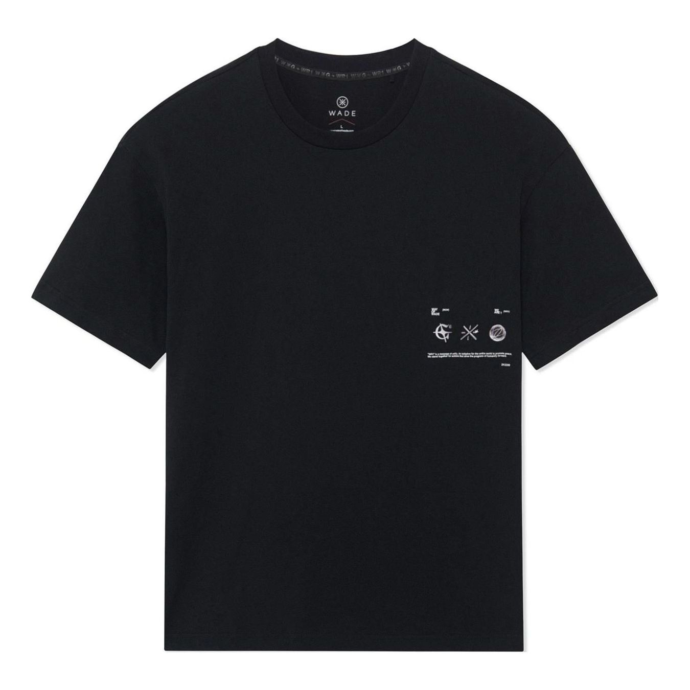 Li-Ning x Glare Way Of Wade Graphic T-shirt 'Black' AHSS649-1 - 1