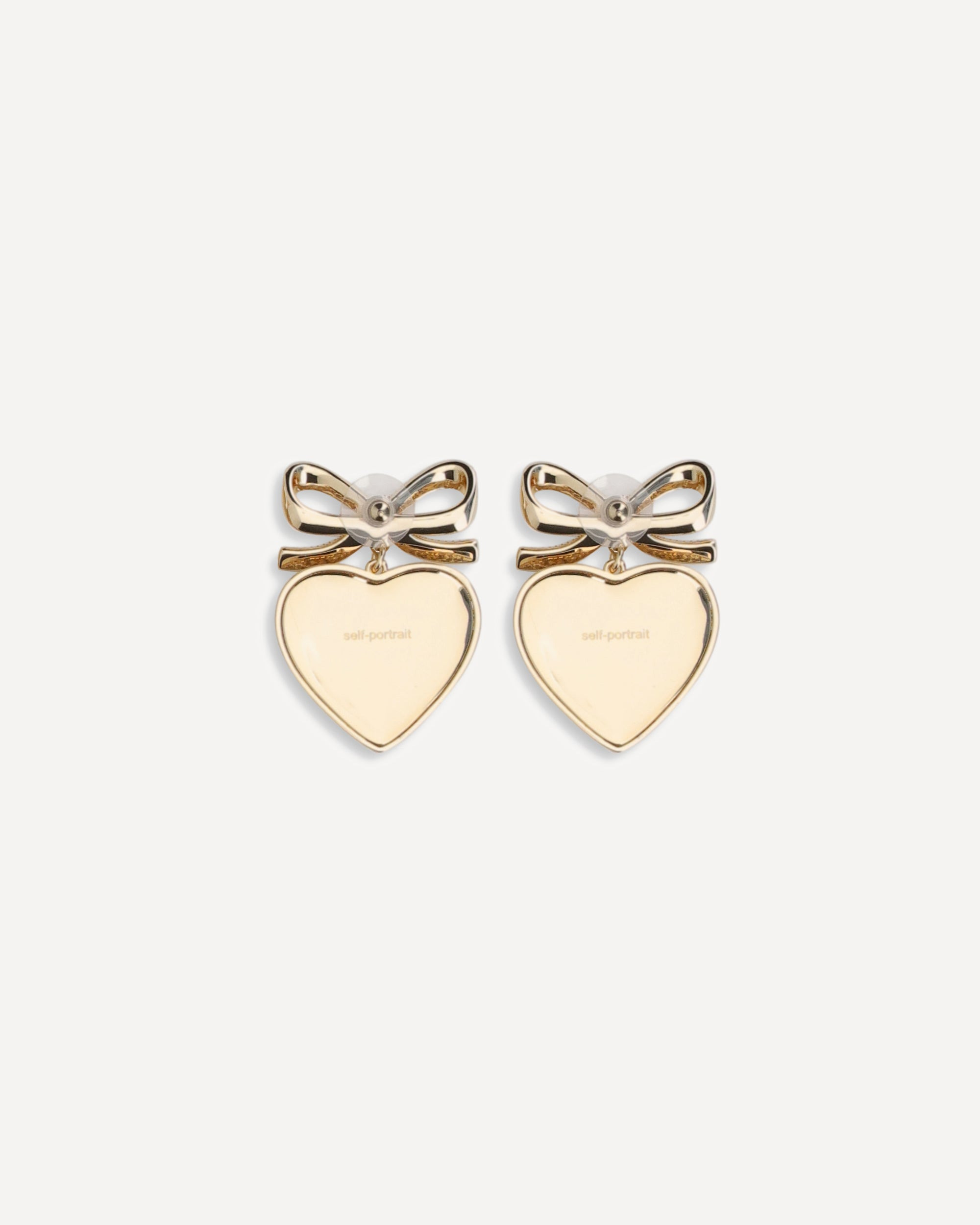 Heart shaped bow Earrings - 2