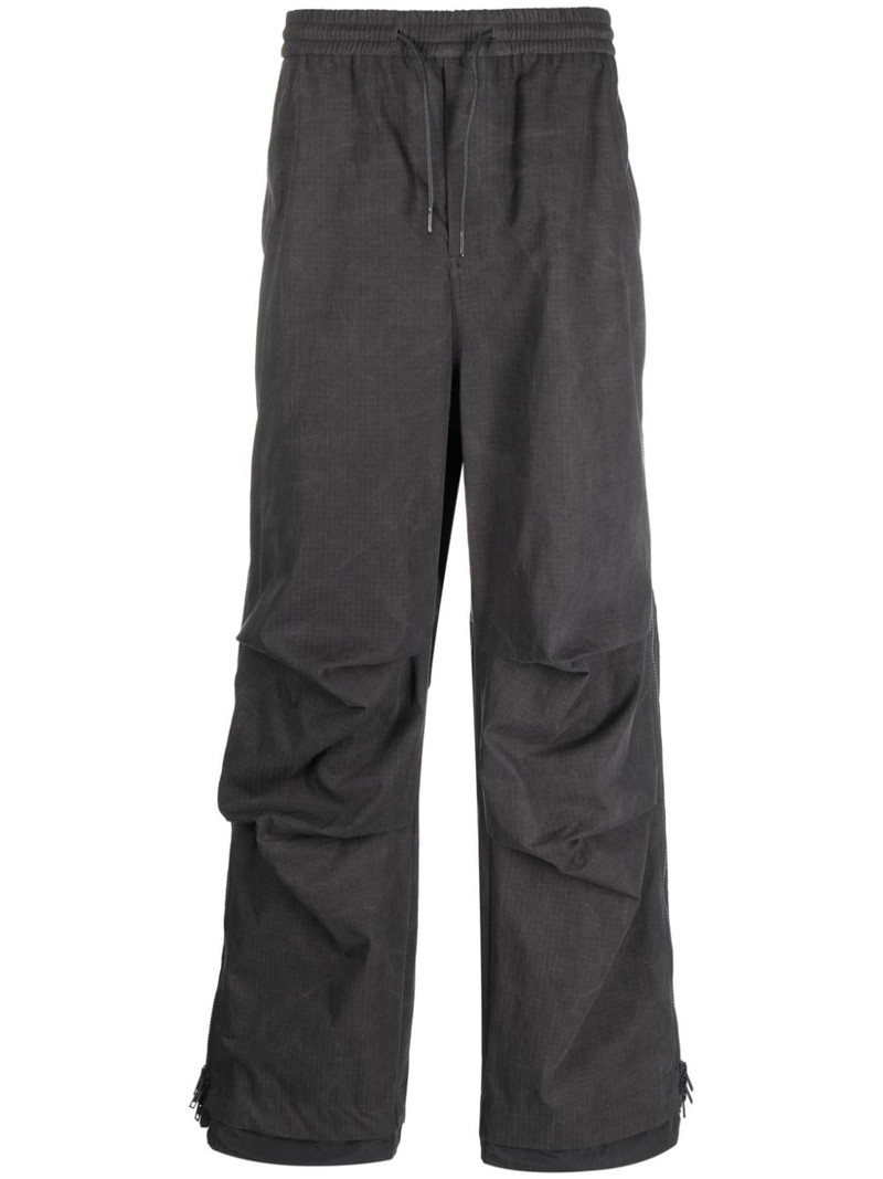waffle-effect drawstring track pants 1
