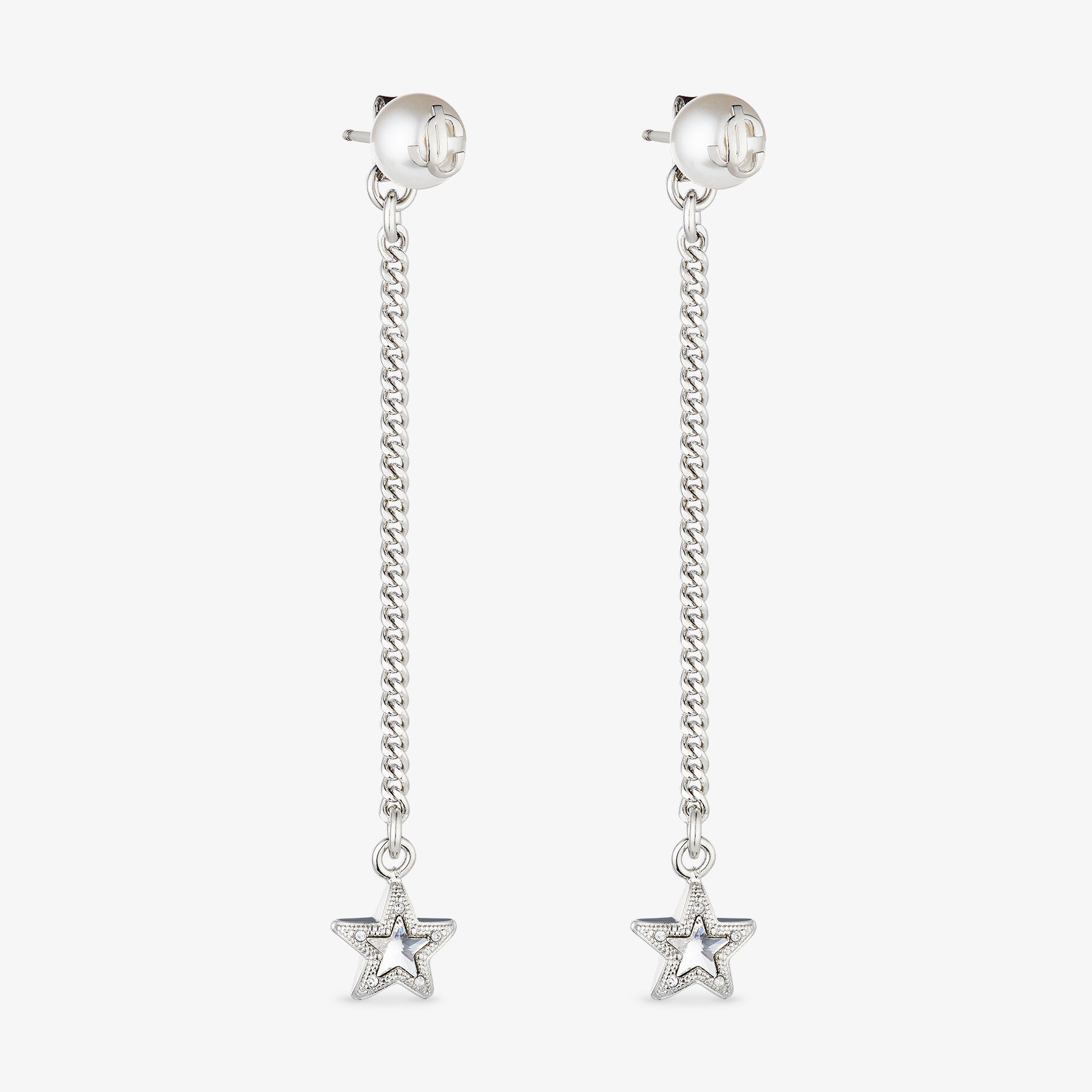 Jc Star Drop Earring
Silver-Finish Metal Crystal Star Drop Earrings - 4