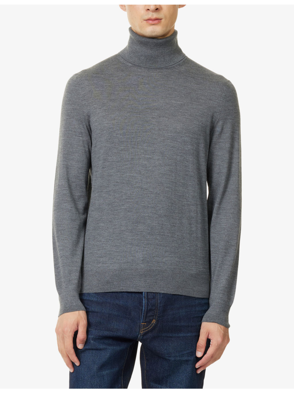 Turtleneck Regular-Fit Wool Jumper - 3