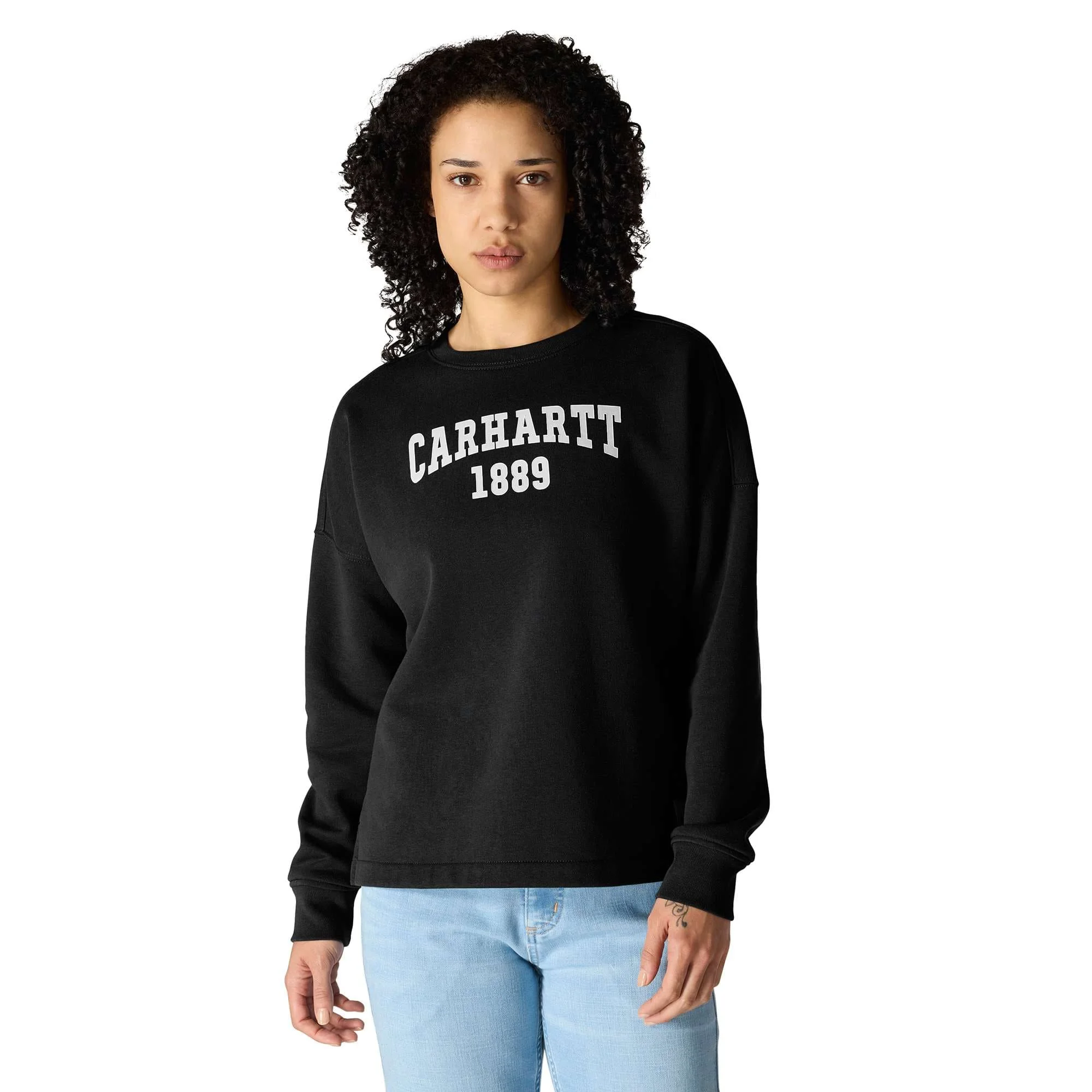 Women's Loose Fit Midweight Carhartt Graphic Sweatshirt - 1