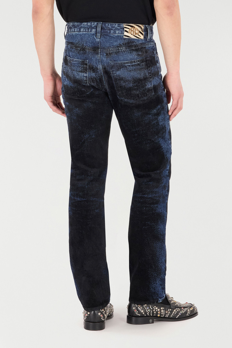 Jeans With Contrasting Discoloration Detailing 4