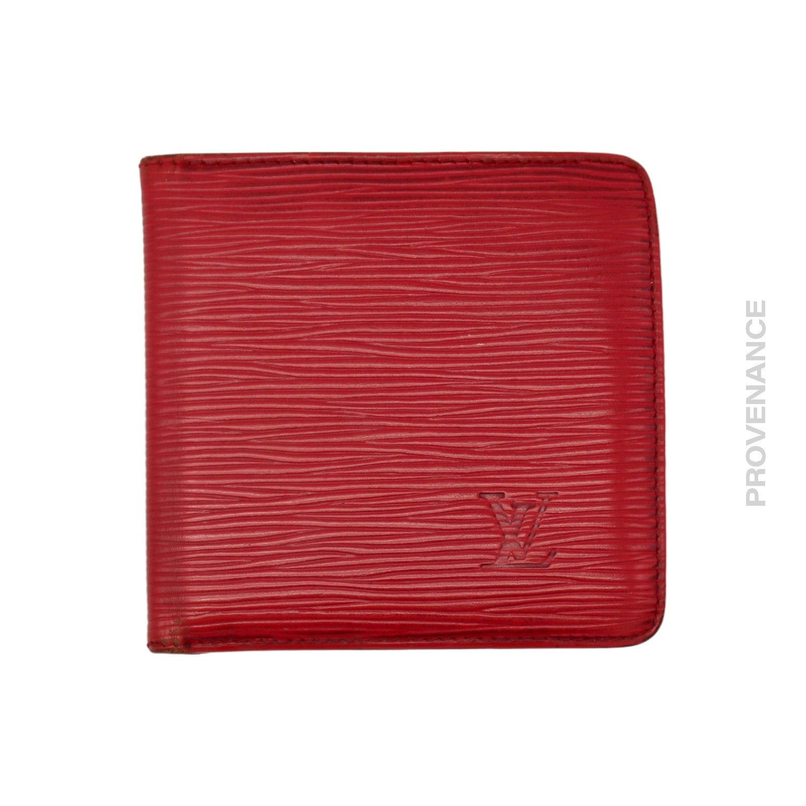 Louis Vuitton Marco Wallet in Red Epi Marco Malletier - 3