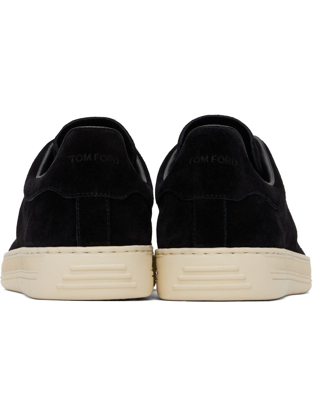 スニーカー TOM FORD Black Suede Warwick Sneakers TOM FORD Warwick Perforated Suede Sneakers for Men | MR PORTER