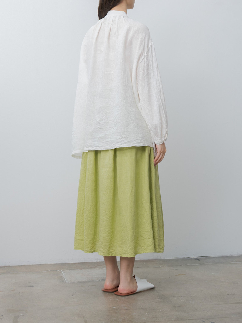 French Linen Skirt - Pistachio 3