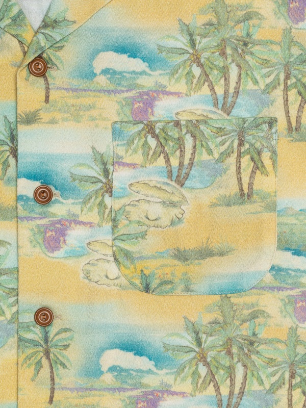 Arvid Pearls Hawaii Shirt Mustard - 3