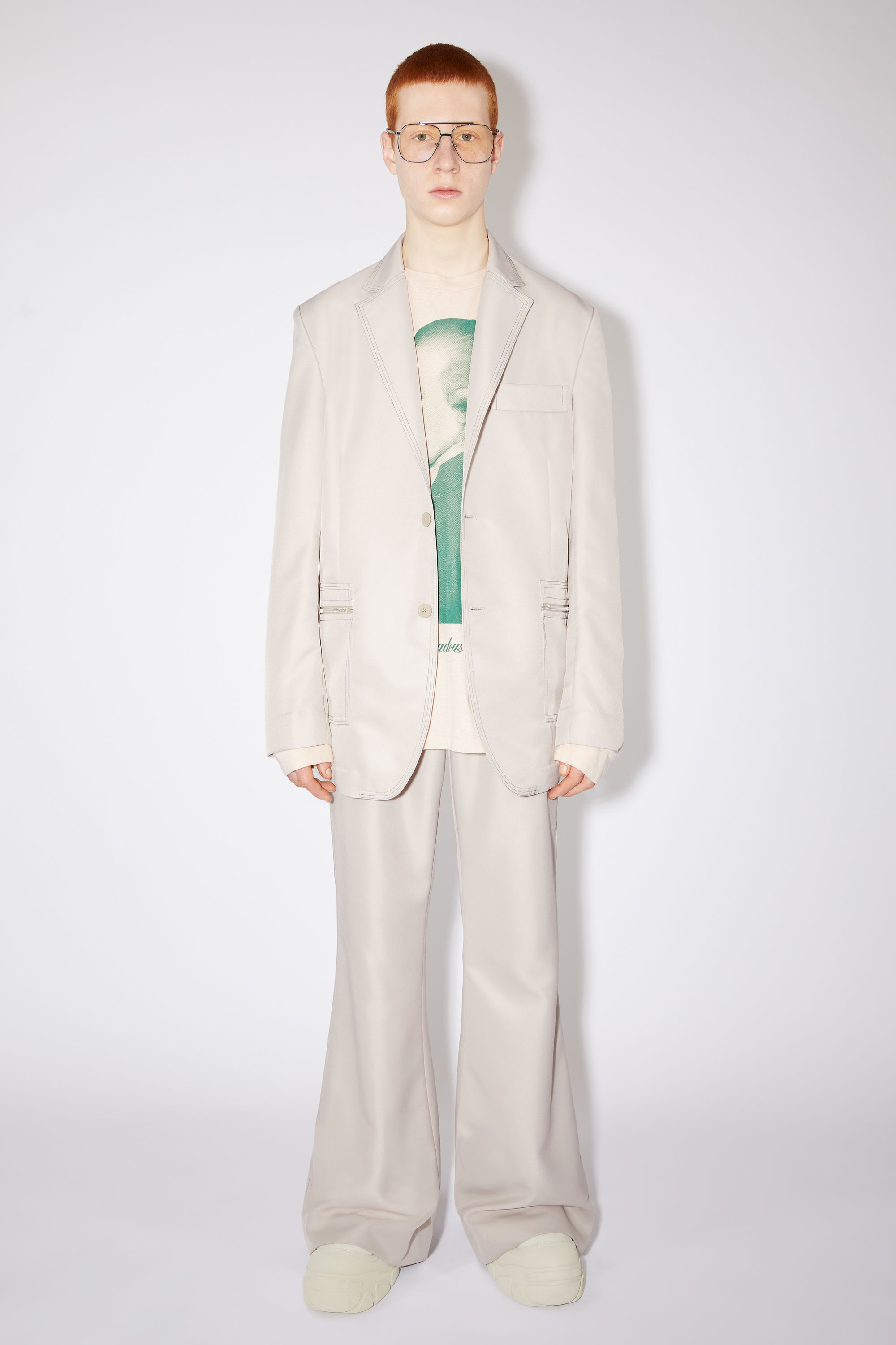 Unlined suit jacket - Sand beige - 2