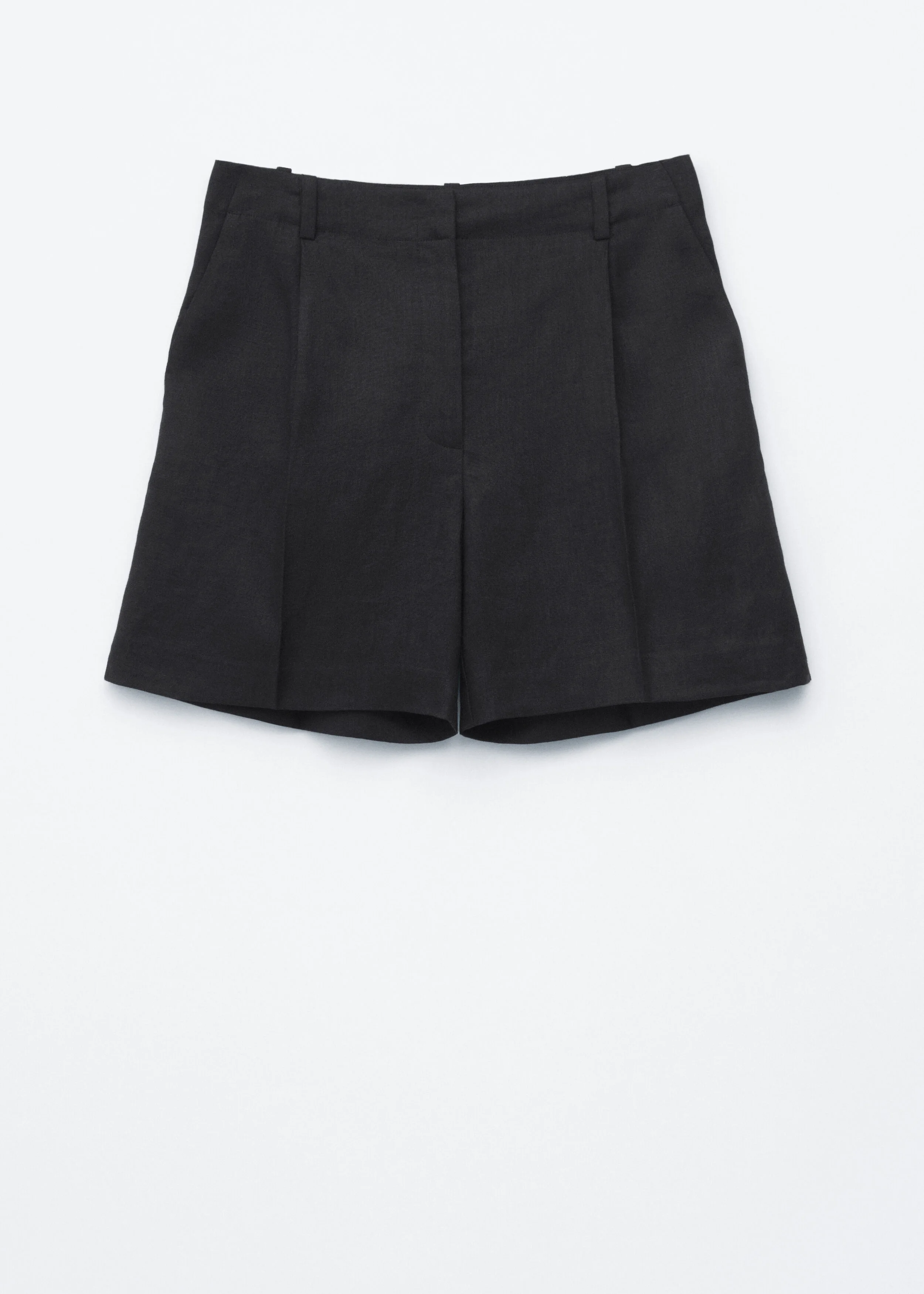 Tailored Linen Shorts - 1