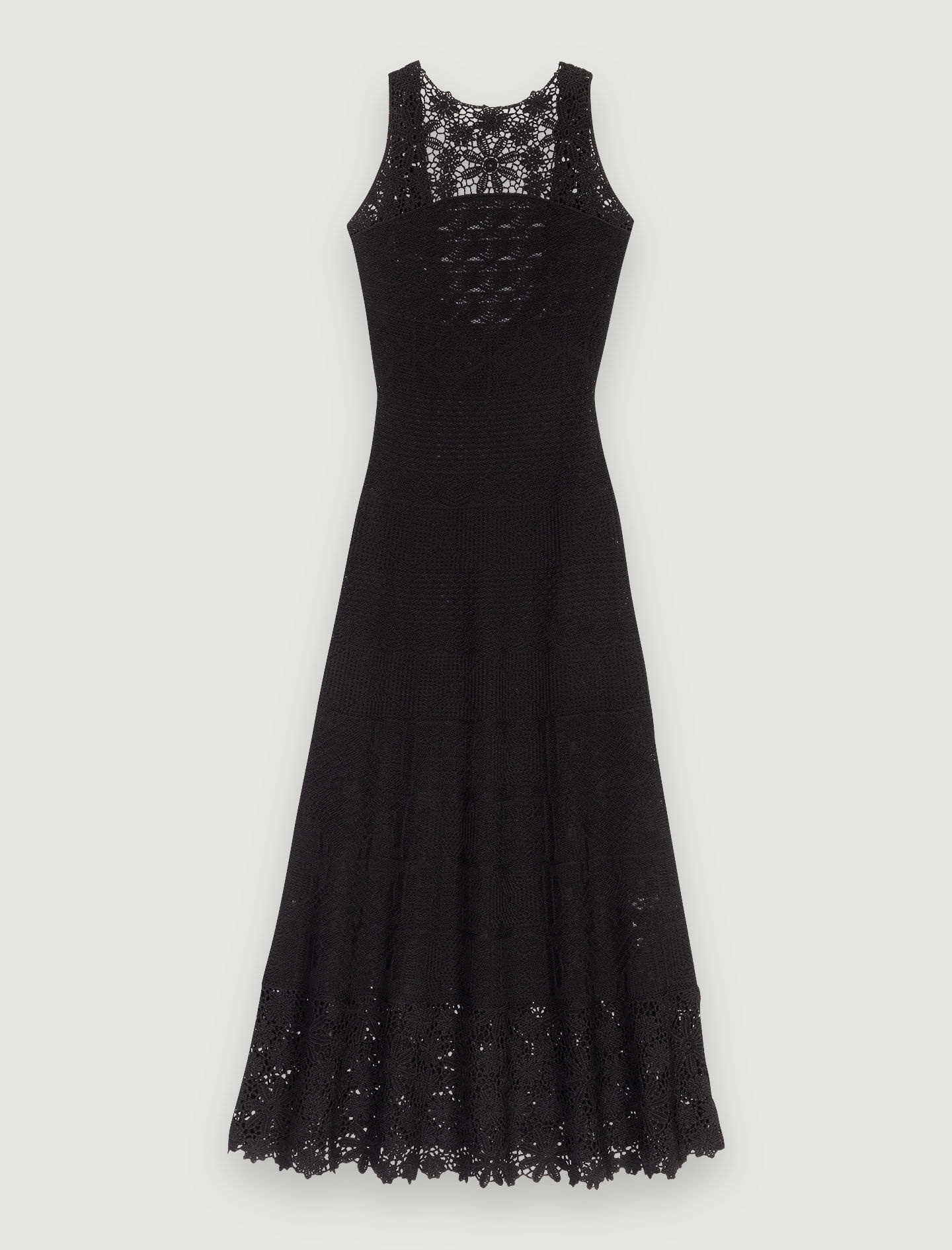 Crochet-knit maxi dress - 1