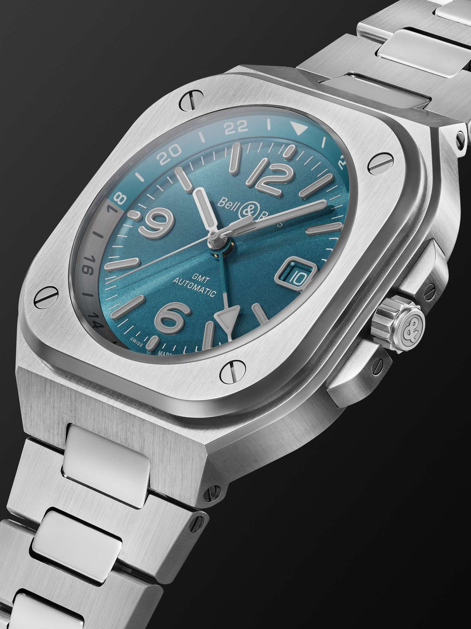 BR 05 Automatic 41mm Stainless Steel Watch, Ref. No. BR05G-PB-ST/SST - 4
