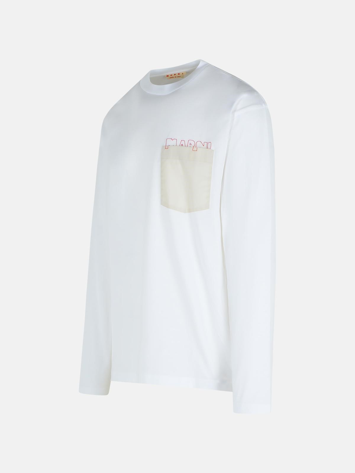 WHITE COTTON T-SHIRT - 2