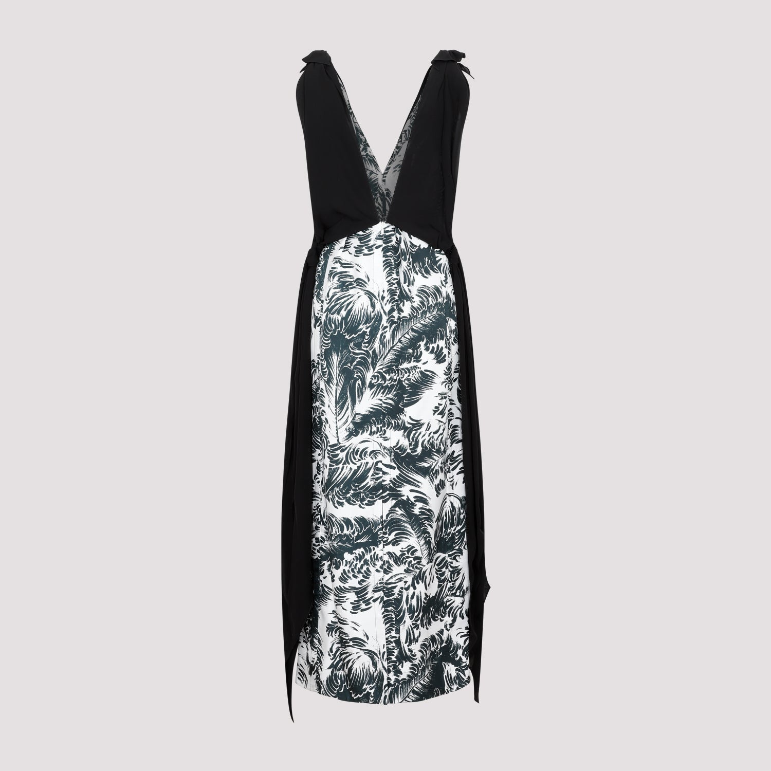 Bottega Veneta Printed Silk Long Dress Women - 2