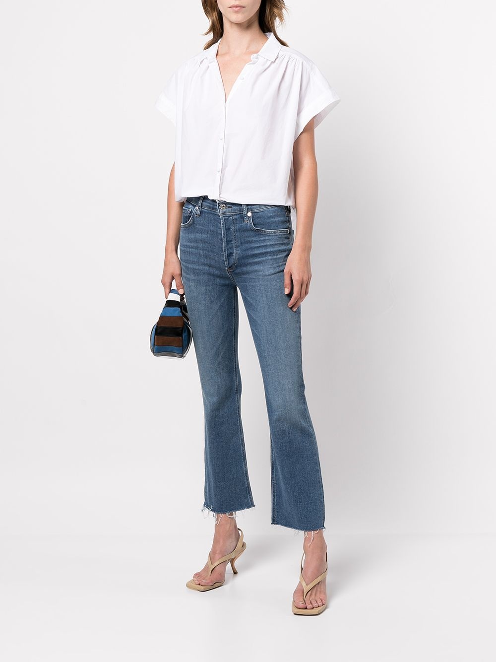raw-cut hem denim jeans - 2