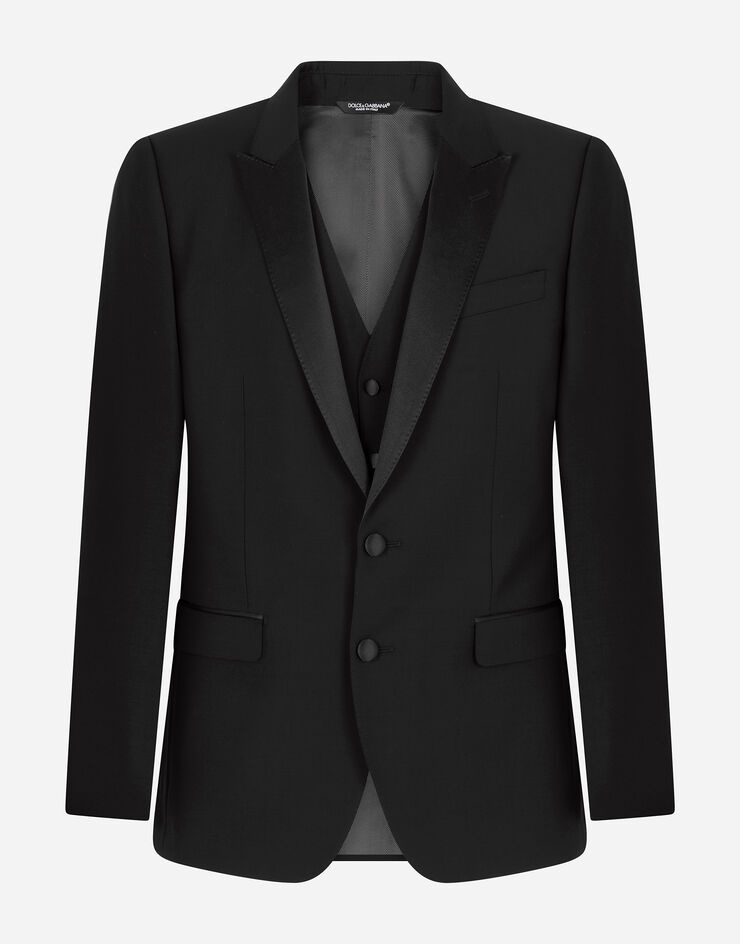 Single-breasted wool Martini-fit tuxedo suit - 1