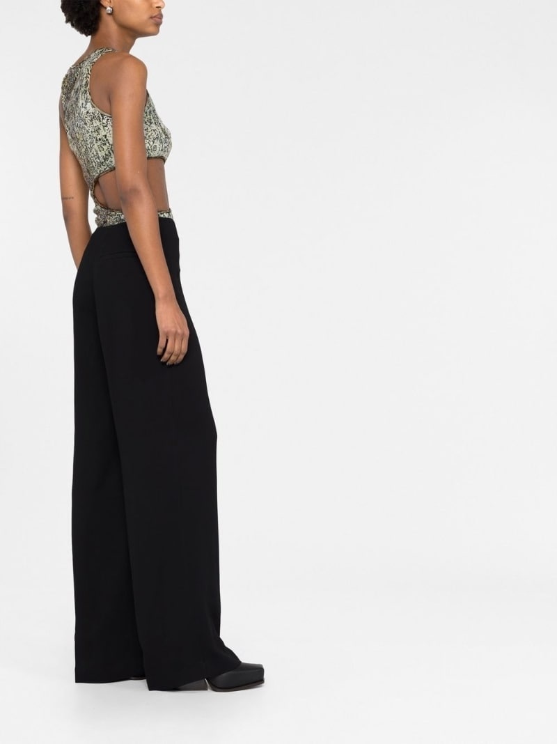 straight-leg wool trousers - 11