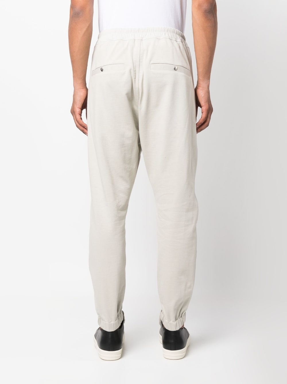 drawstring-fastening waist trousers - 4