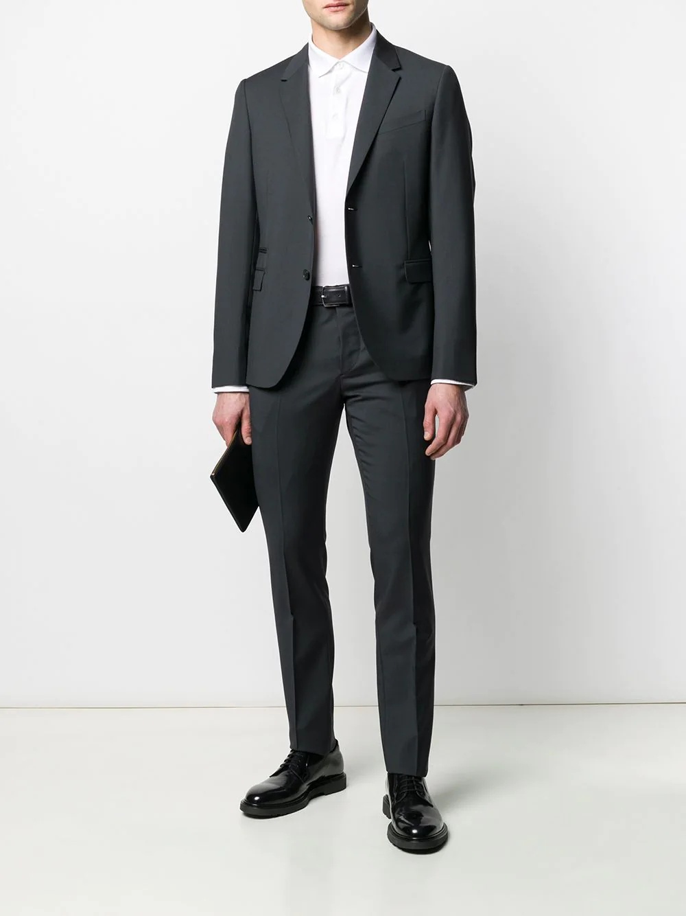 two-piece notched-lapel suit - 2