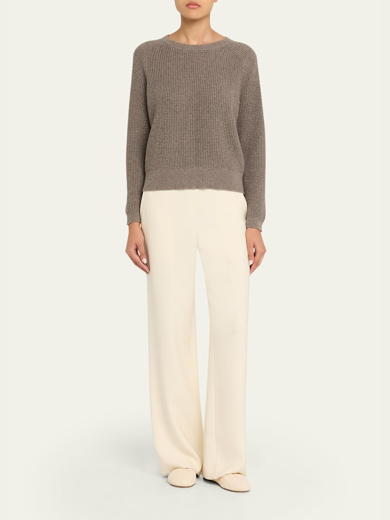 EILEEN FISHER Crewneck Cotton-Cashmere Thermal Knit Top outlook