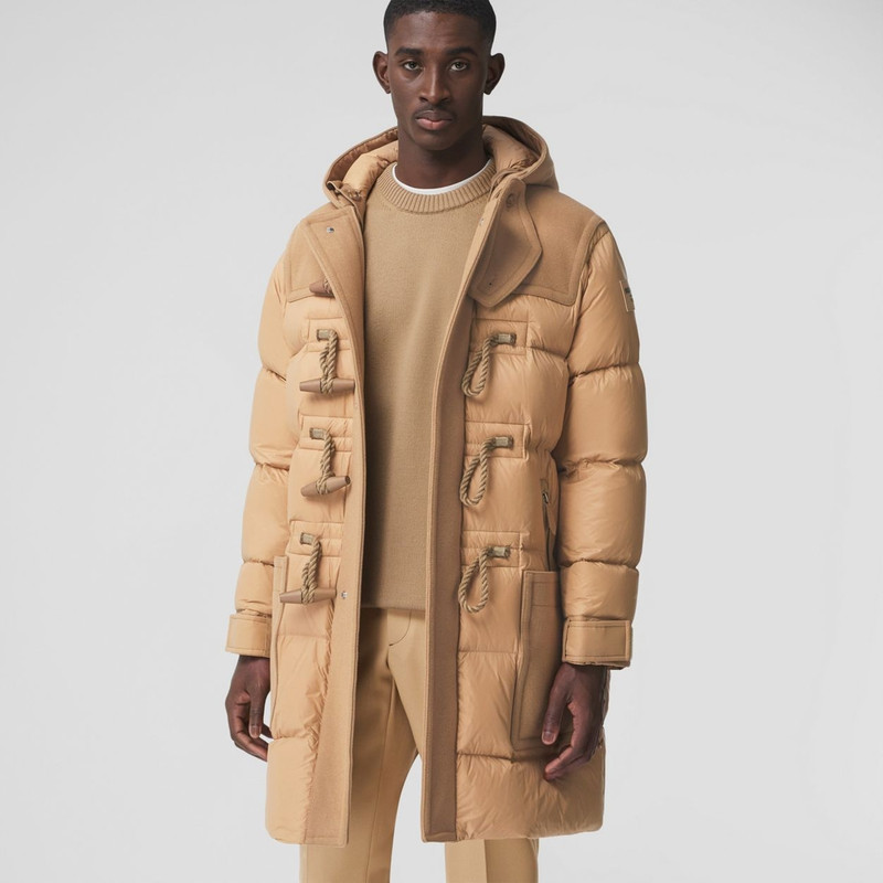 Nylon and Technical Wool Down-filled Duffle Coat 6