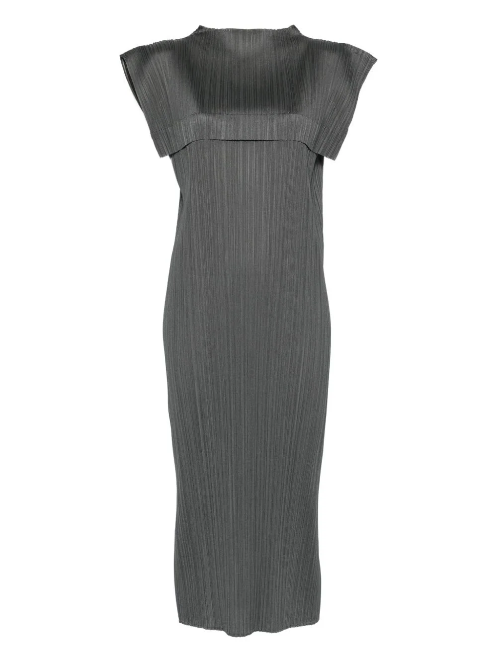 pleated cape dress - 1