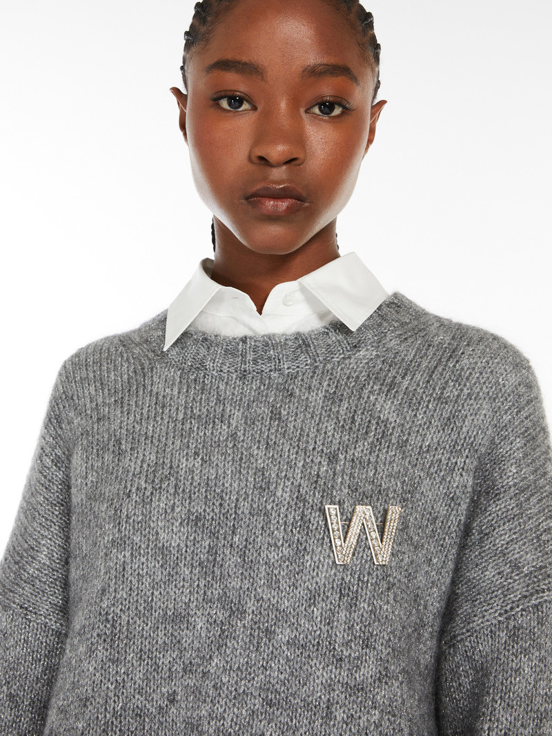 CARELLA Metal brooch with rhinestones 4