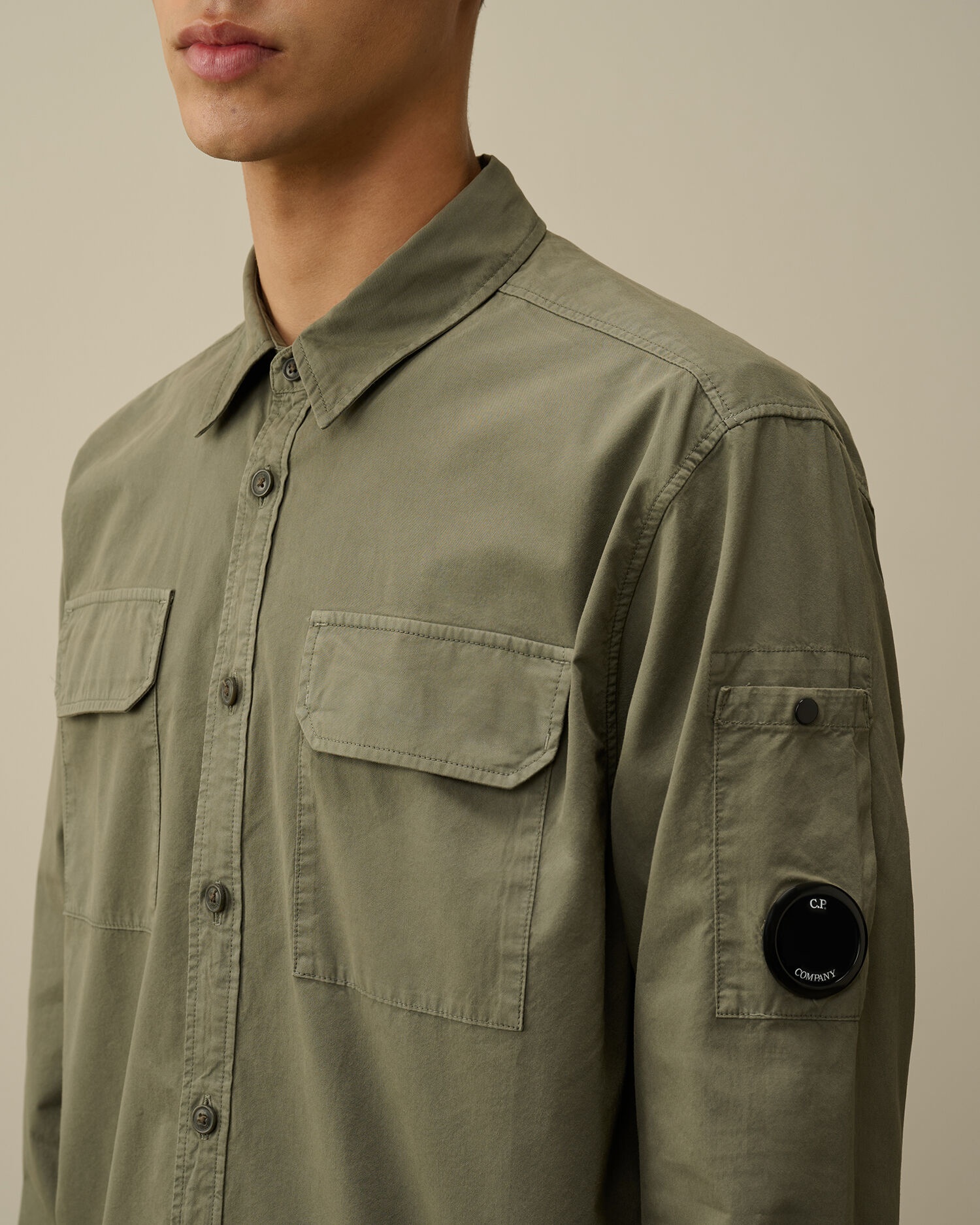 Organic Gabardine Buttoned Lens Shirt - 4