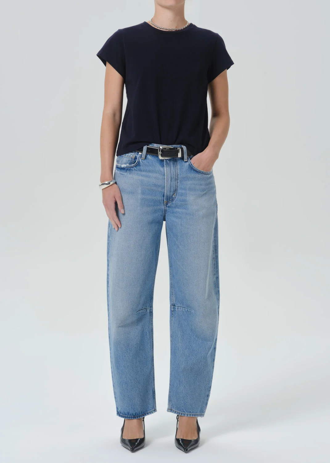 Kai Baby Tee In Navy - 1