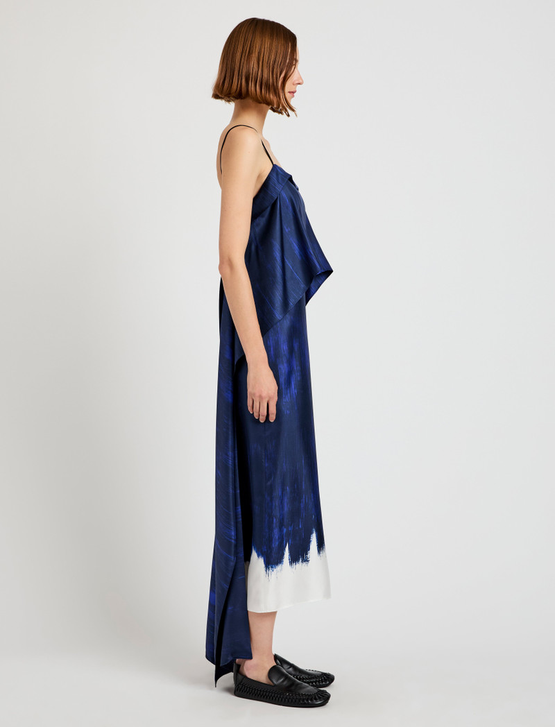 Proenza Schouler Wilma Dress in Double Printed Silk Twill outlook
