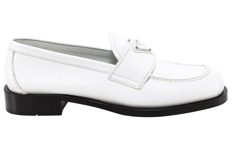 (WMNS) PRADA Patent Leather Loafers 'White' 1D238M_055_F_0009 - 2