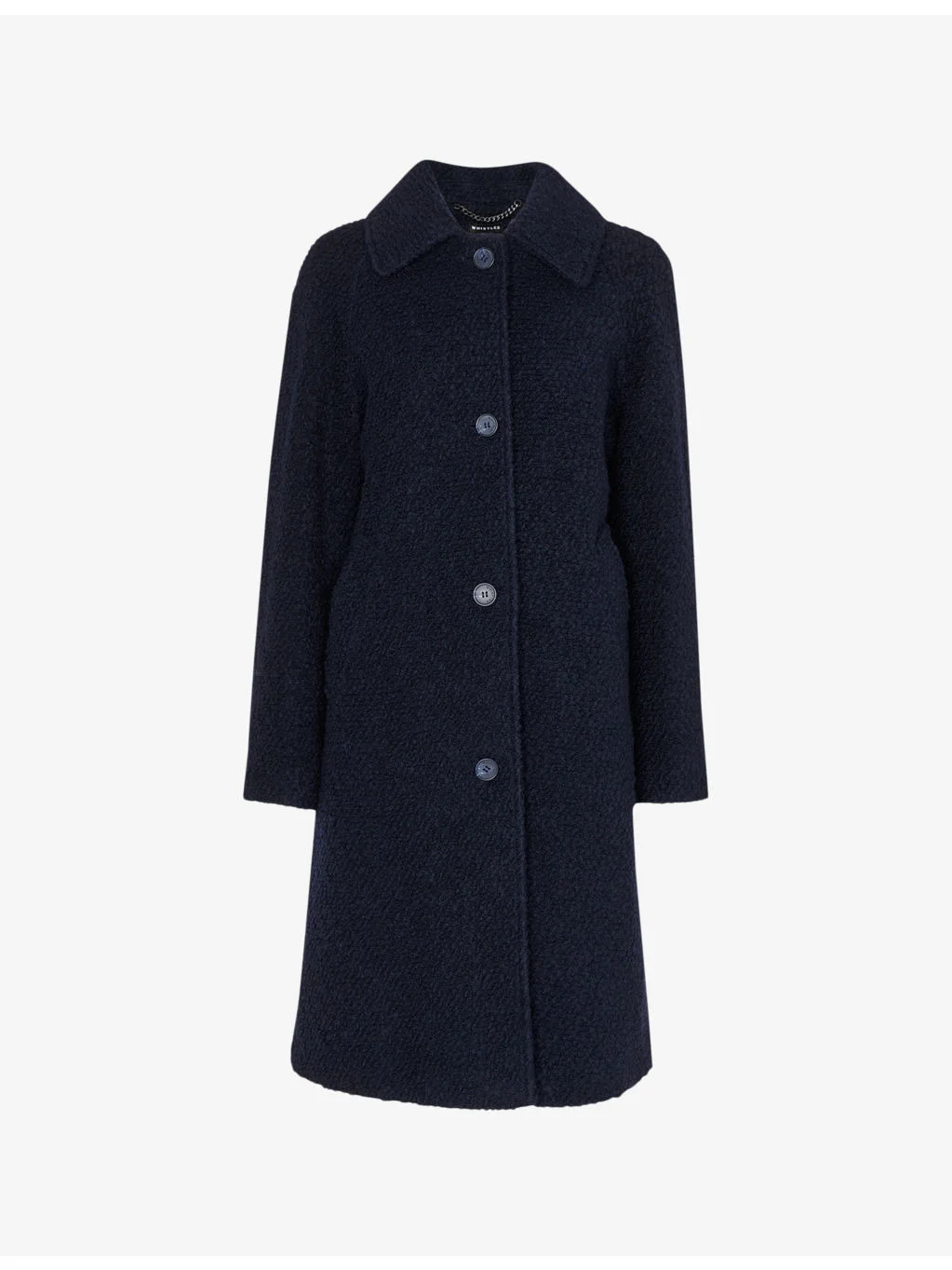 Romy collared boucle wool-blend coat - 1