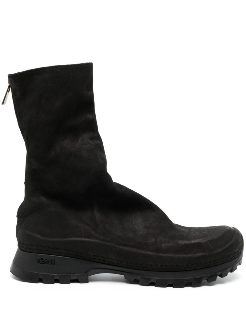 round-toe leather boots 1