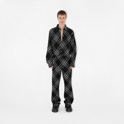 Burberry Check Wool Jogging Pants outlook