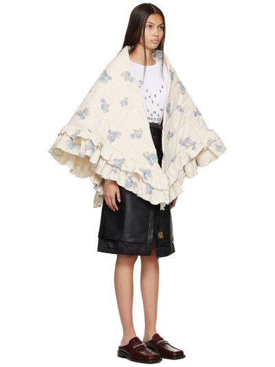 Martine Rose Off-White Double Frill Scarf outlook