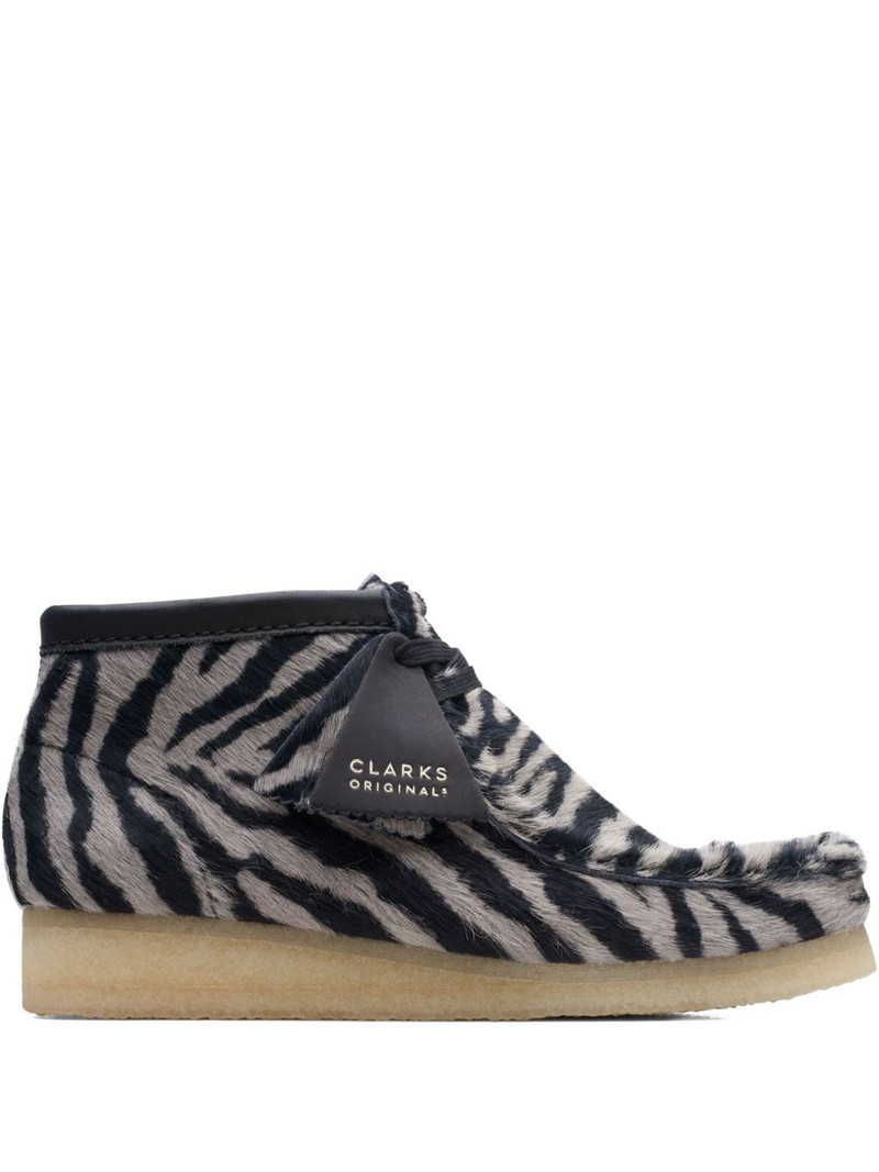 Wallabee "Zebra Print" boots 1