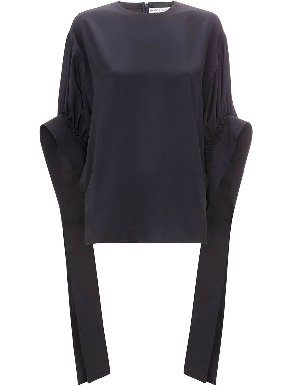 ruched sleeve top - 1