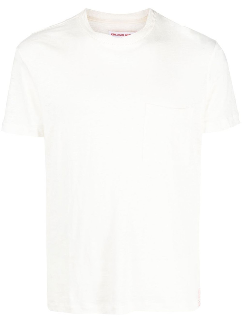 short-sleeve linen-flax T-shirt 1