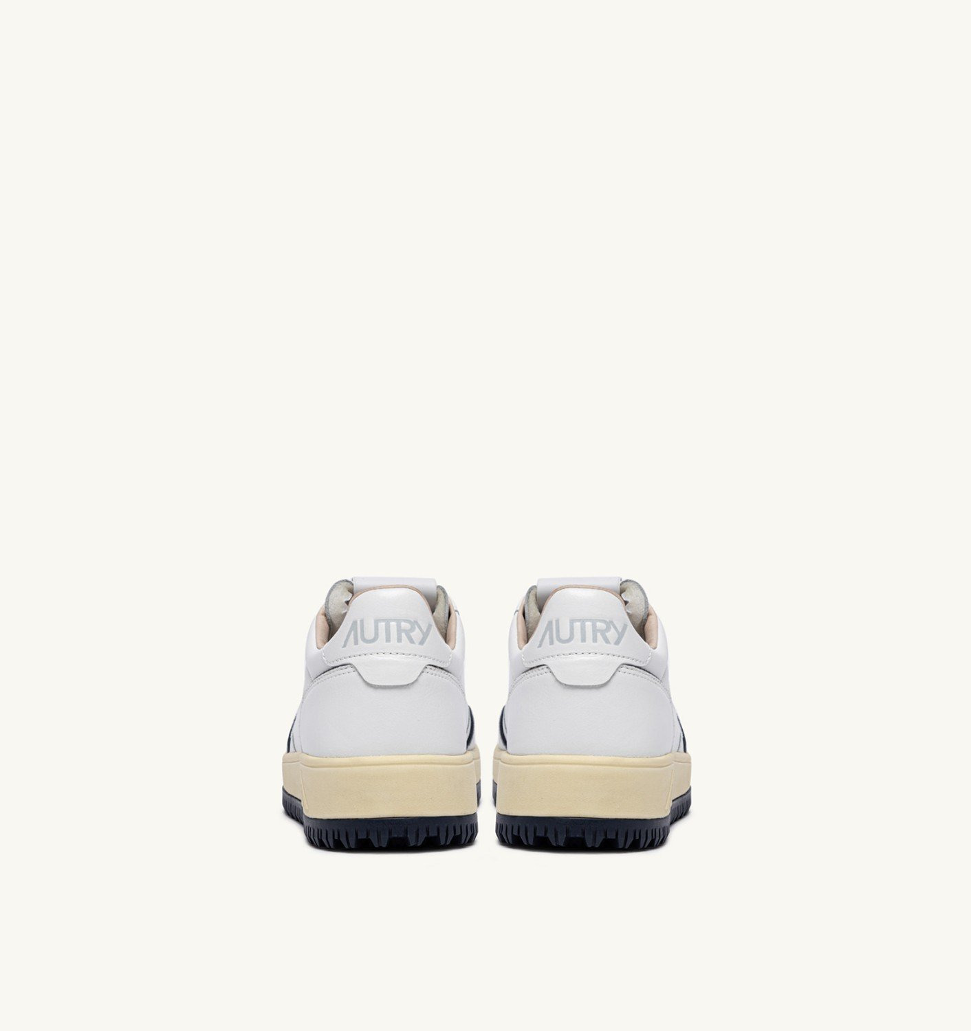 GOLF LOW SNEAKERS IN WHITE AND NAVY LEATHER - 3