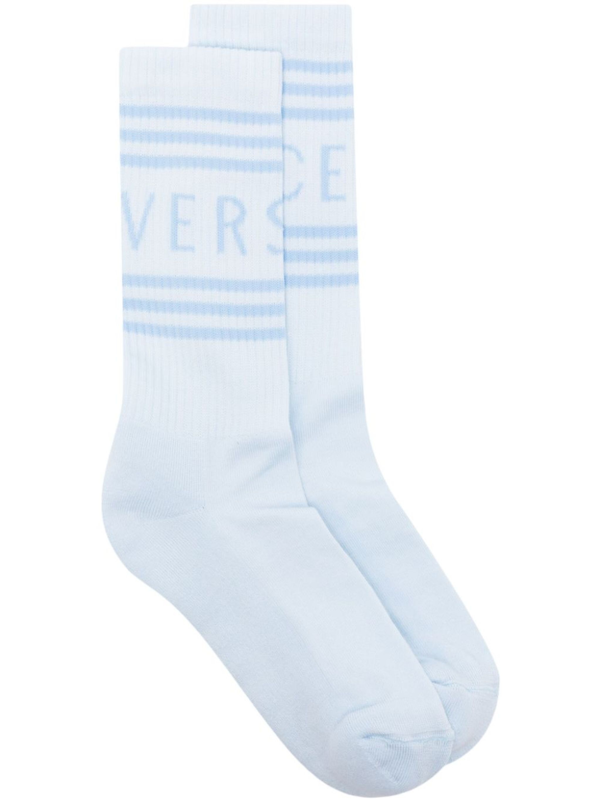 90s Vintage-logo ribbed socks - 1