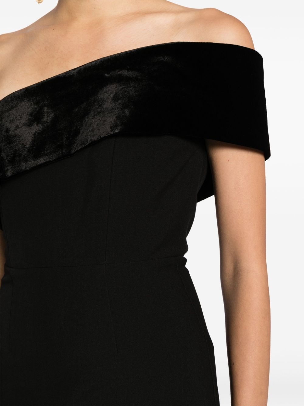 asymmetric cady midi dress - 4
