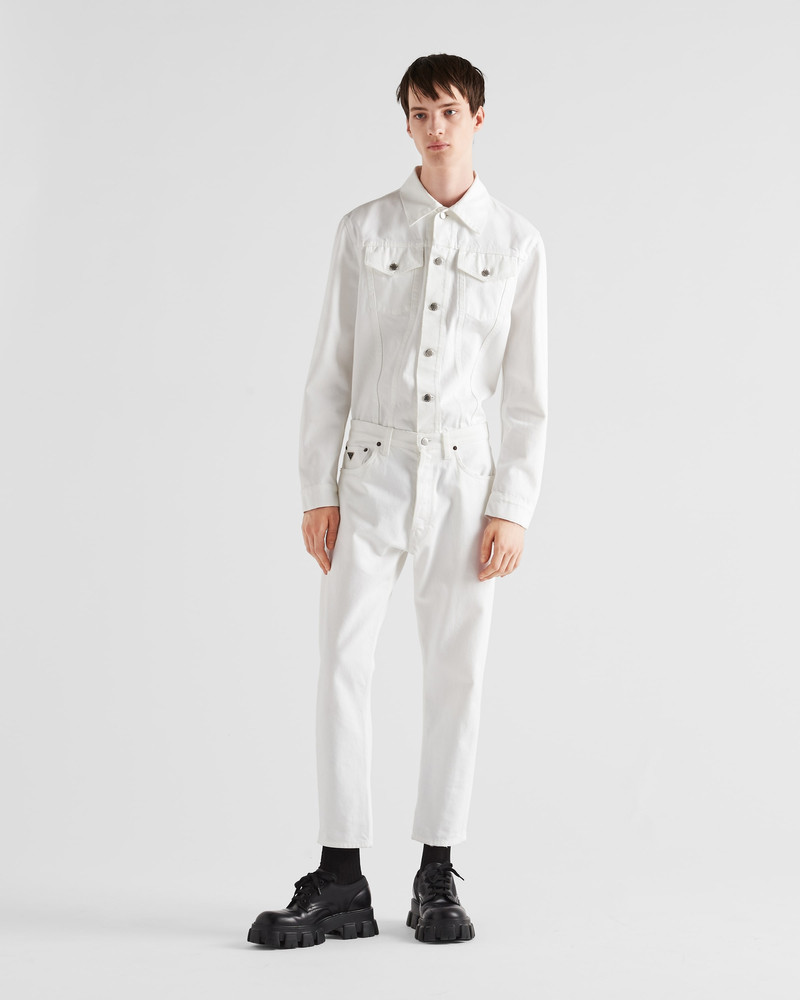Prada Five-pocket bull denim jeans outlook
