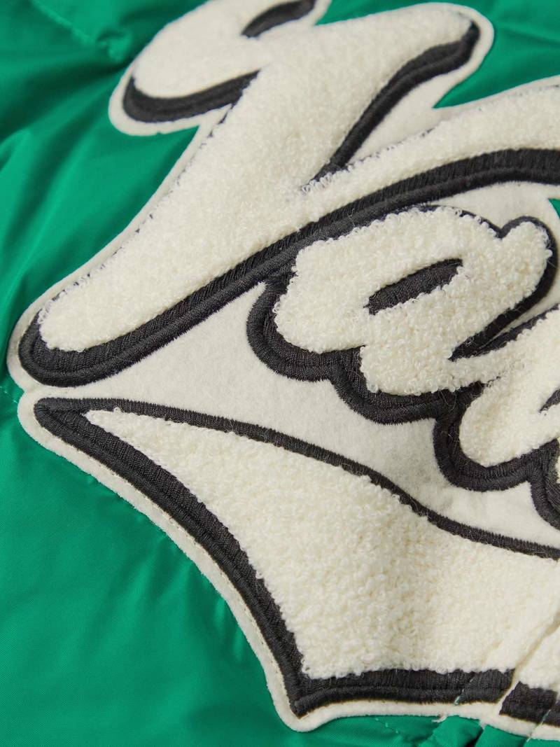 Logo-Appliquéd Quilted Shell Hooded Down Jacket 3