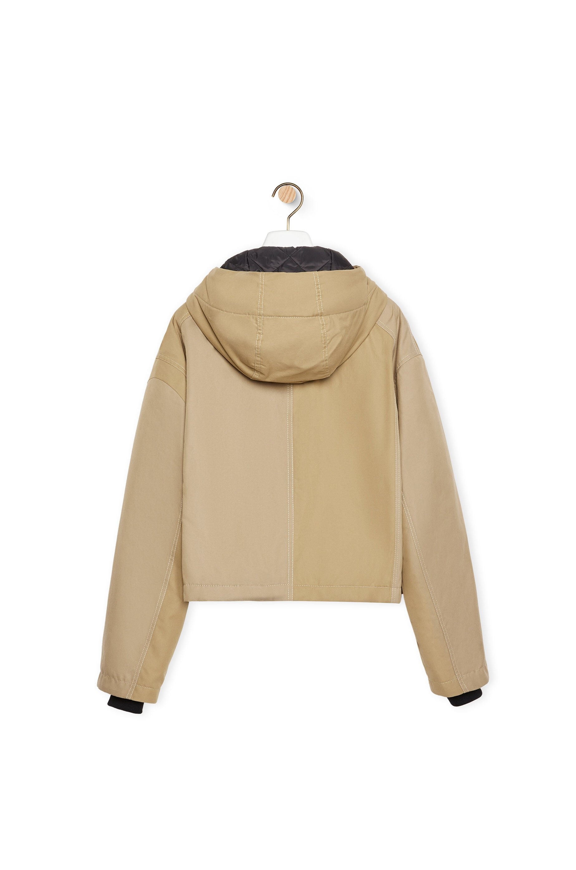 Short hooded parka in cotton - 2