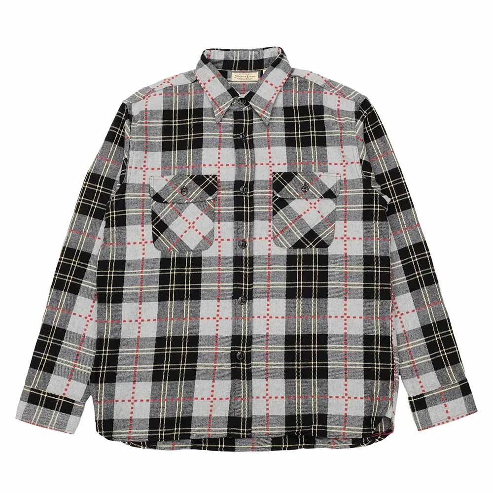 FICTION ROMANCE DOBBY PLAID WORK SHIRT - SC29583 - 1