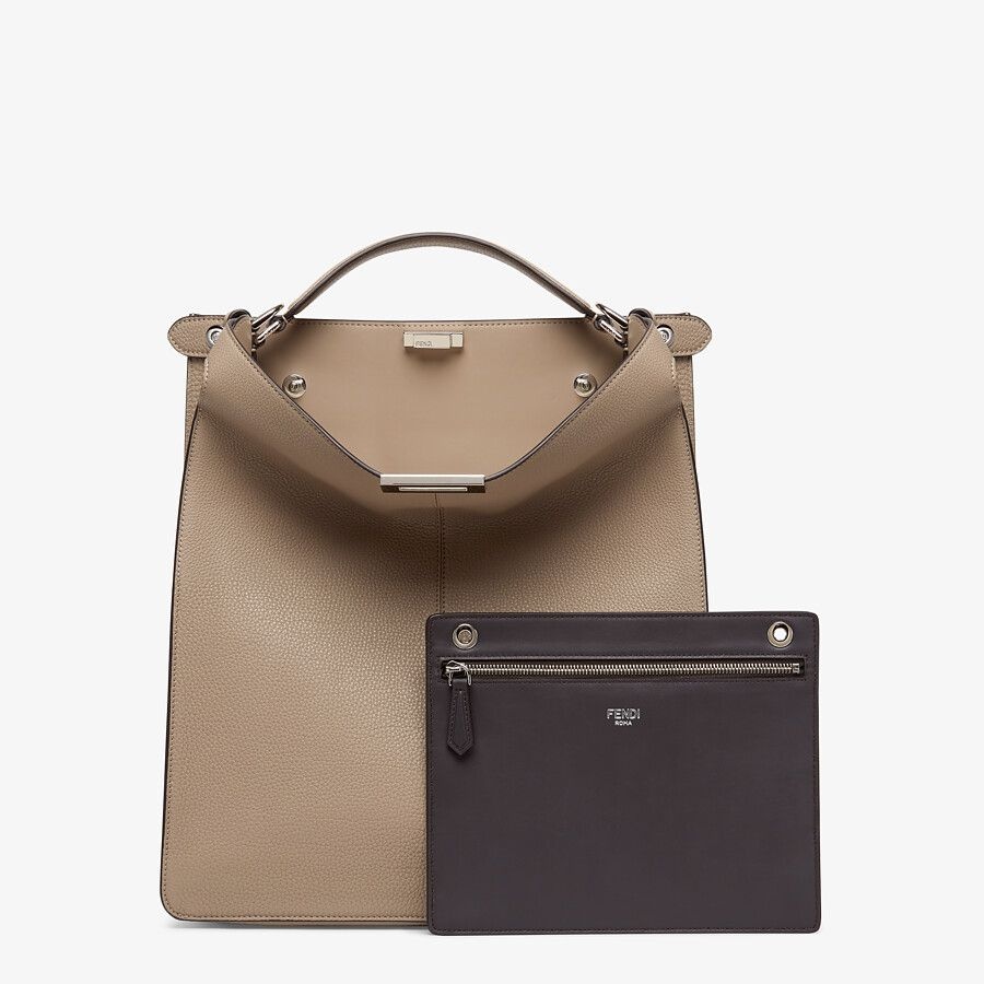 Beige leather bag - 3